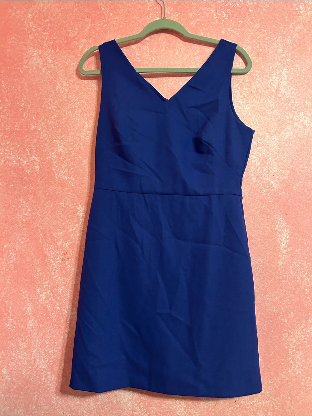 Loft Classic V-Neck Sleeveless Royal Blue Dress